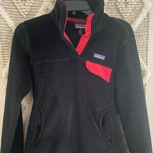 Women's Patagonia Pullover | Gently Used | Small | Black with Red